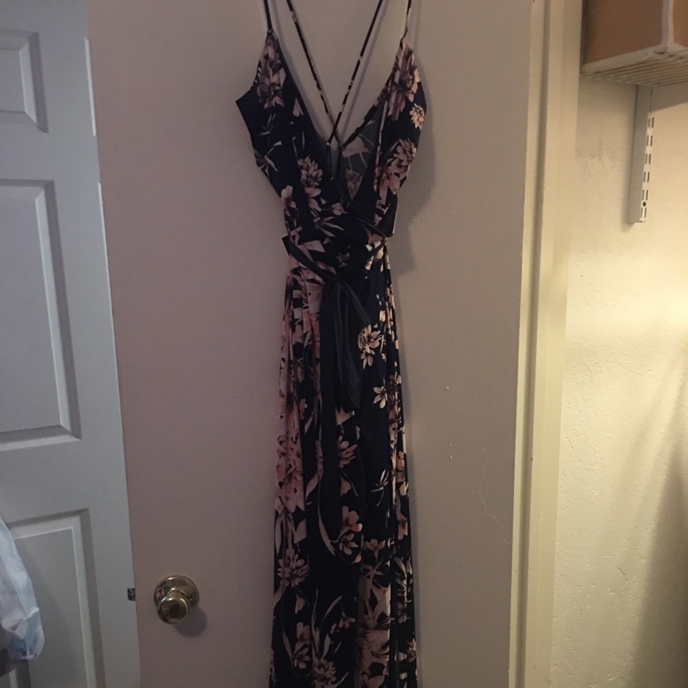 Fashion Nova maxi dress/shorts